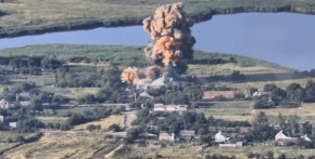 UAV Russo Distrugge Con Un Colpo Sei Mezzi, Uccidendo 20 Membri (Video 2022)
