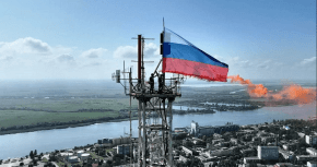 Kherson: Issata Bandiera Tricolore Federazione Russa (Video 2022)