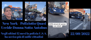 New York: Poliziotto Quasi Uccide Donna Sotto Autobus (Video 2022)