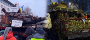 Berlino: Fiori Al Carro Armato Russo Danneggiato (Video 2023)